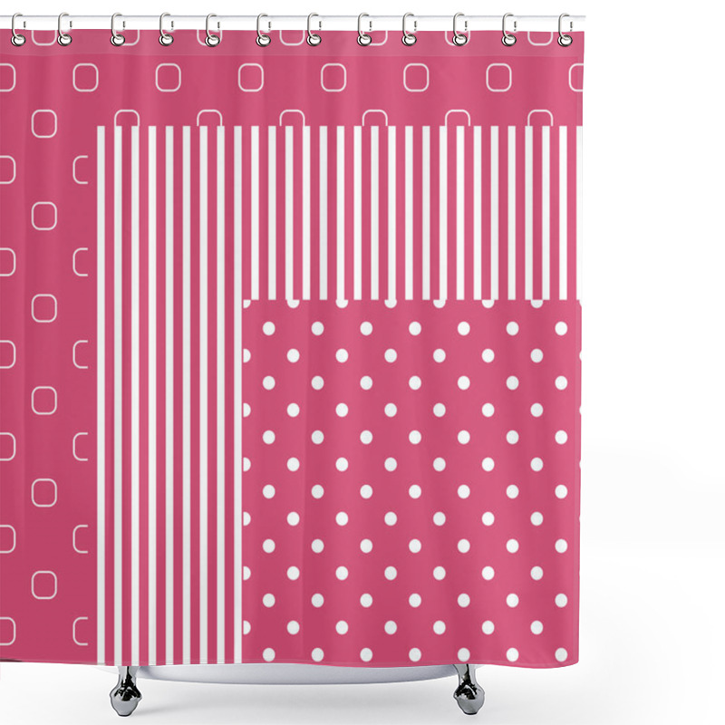 Personality  Three Matching Patterns Shower Curtains