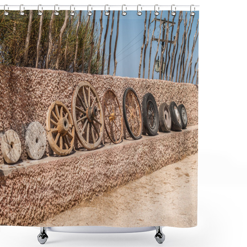 Personality  Evolution Of Wheels Shower Curtains