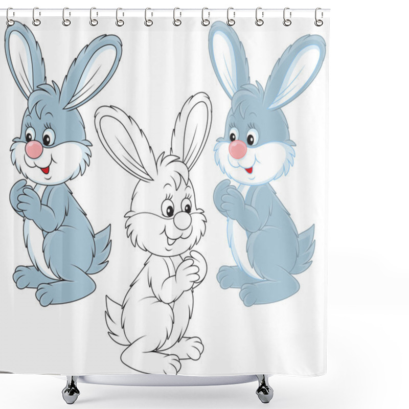 Personality  Hare Shower Curtains