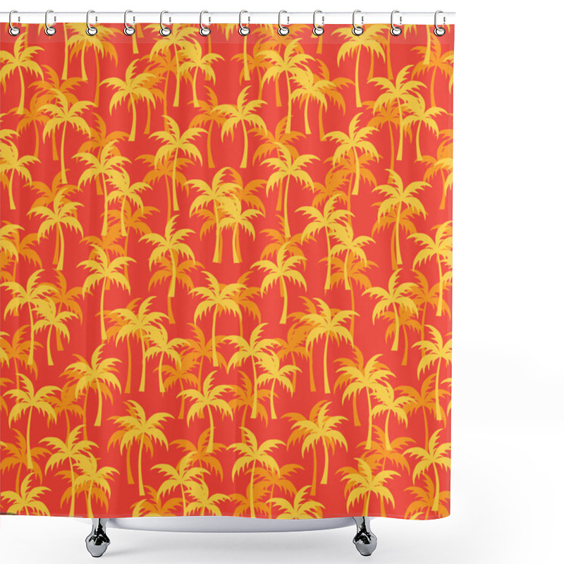 Personality  Tropical Palm Trees Pattern  Shower Curtains