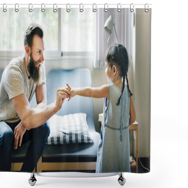 Personality  Family Relax Concept Shower Curtains