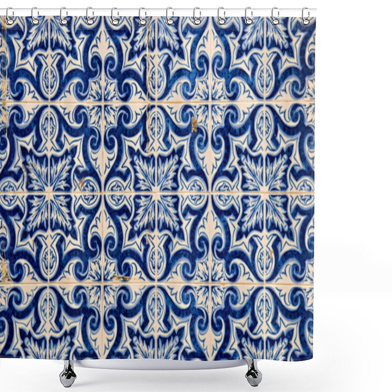 Personality  Portuguese Tiles Shower Curtains