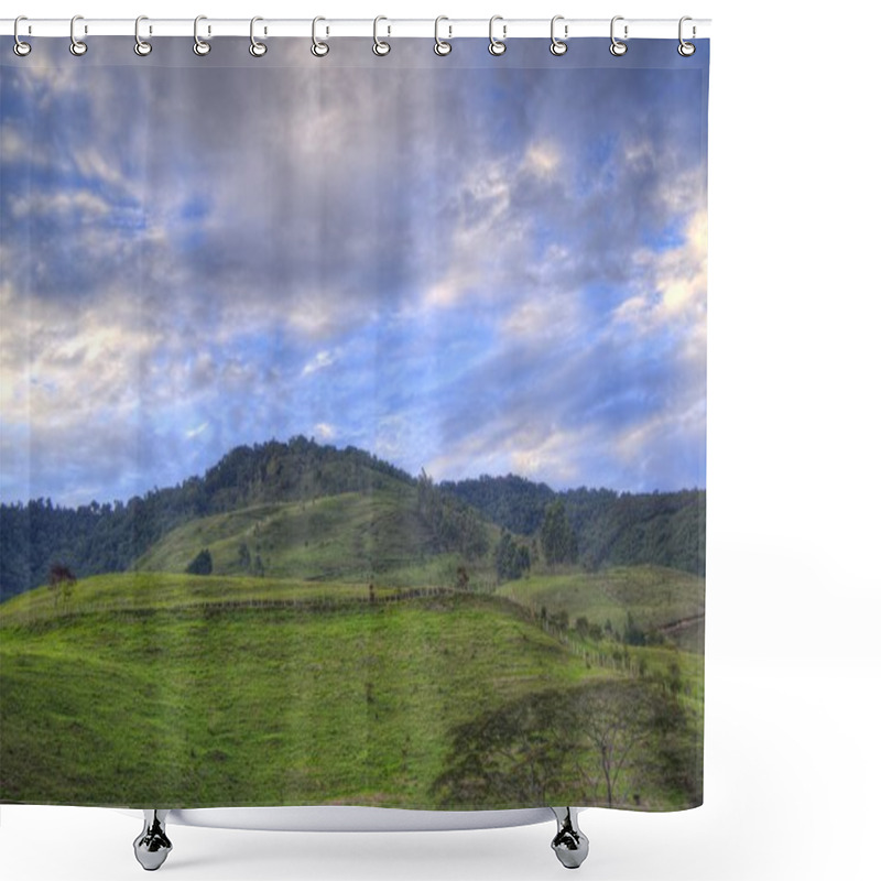 Personality  Colombian Landscape Shower Curtains