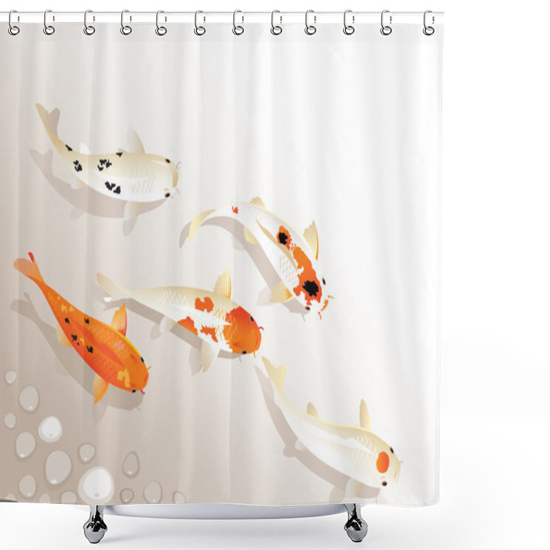 Personality  Koi Carp Shower Curtains