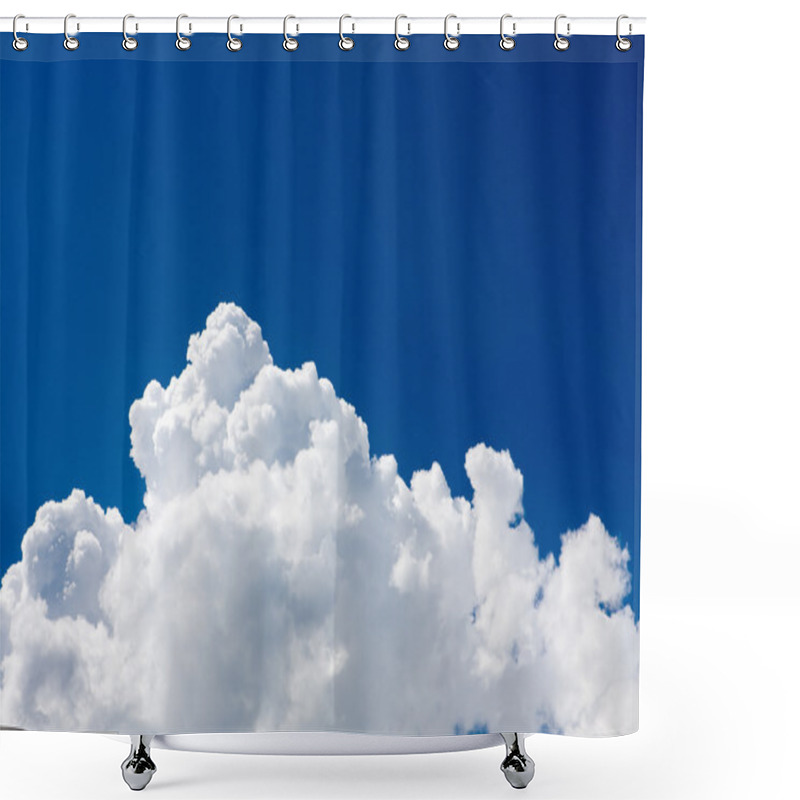 Personality  Clouds In Blue Sky Shower Curtains