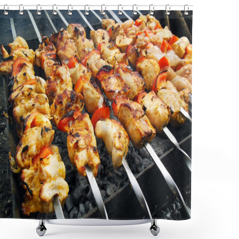 Personality  Traditional Shish Kebab Shower Curtains