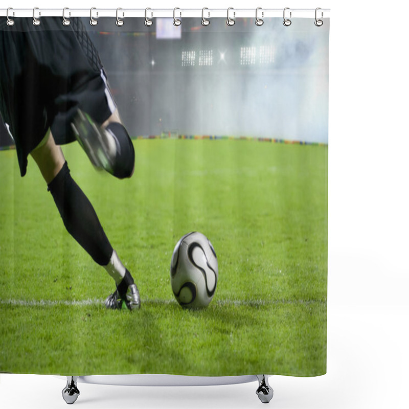 Personality  Soccer Goalkeeper Shower Curtains