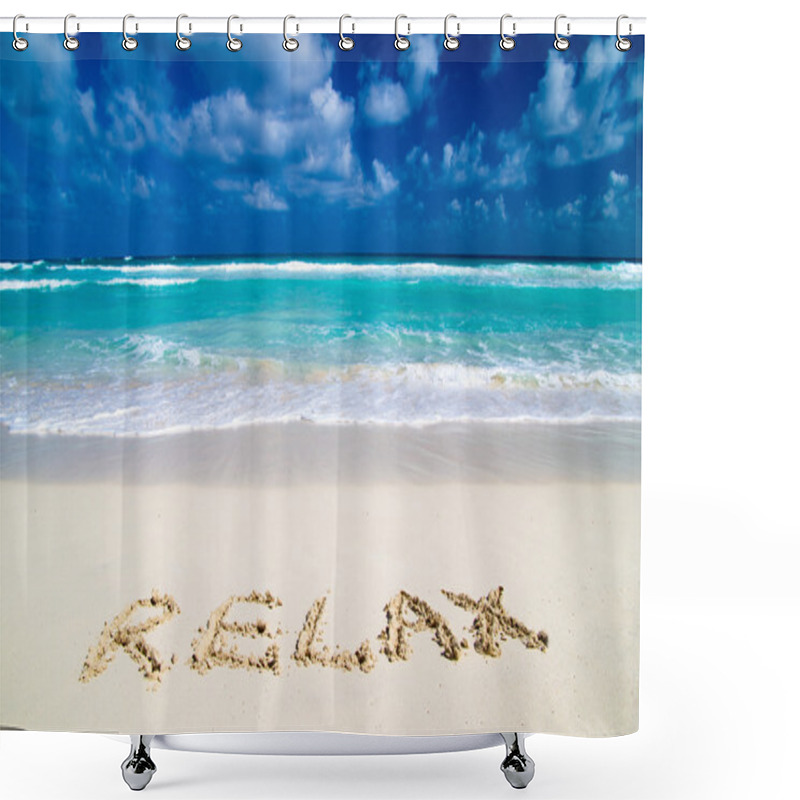 Personality  Beach Shower Curtains