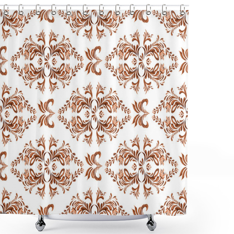 Personality  Abstract Elegance Seamless Pattern With Floral Background.  Shower Curtains