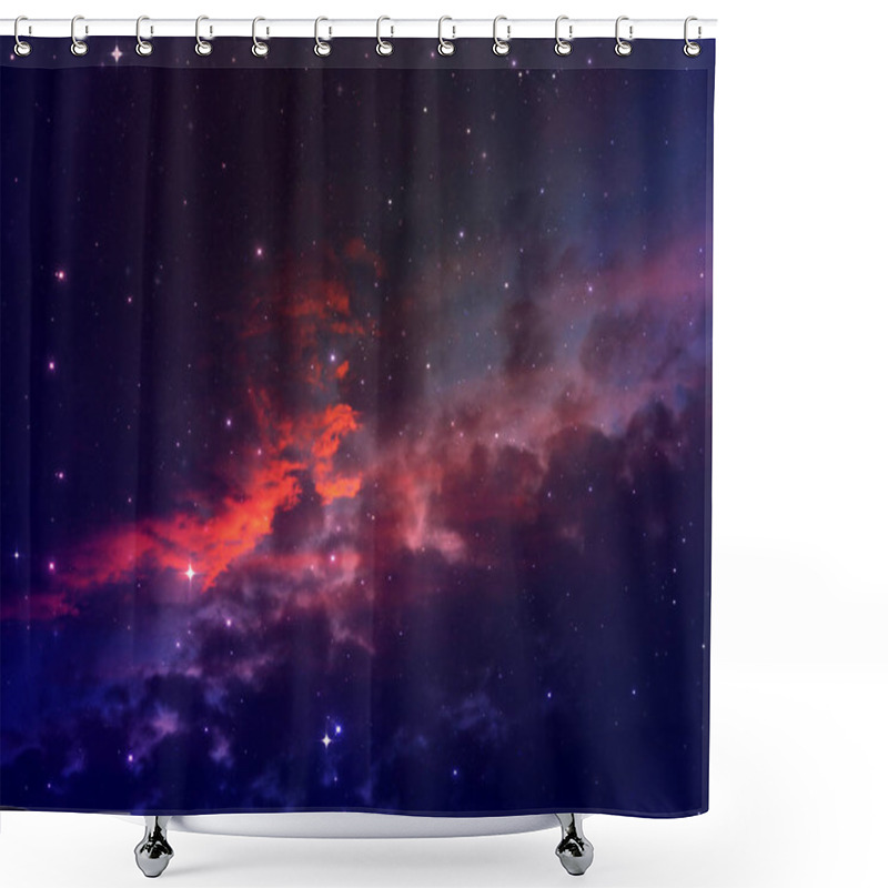 Personality  Starry Night Sky Scene Shower Curtains