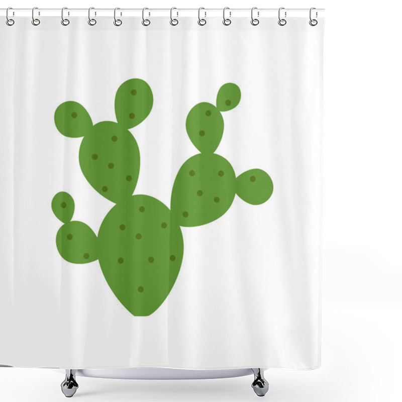 Personality  Prickly Pear Cactus  Shower Curtains