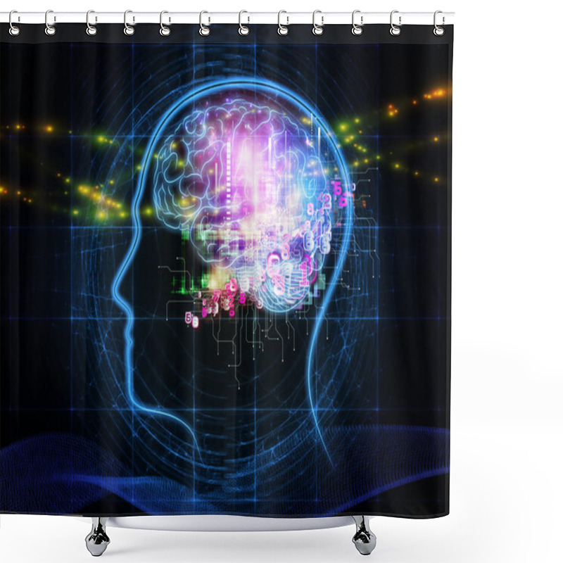 Personality  Lights Of Ideas Shower Curtains