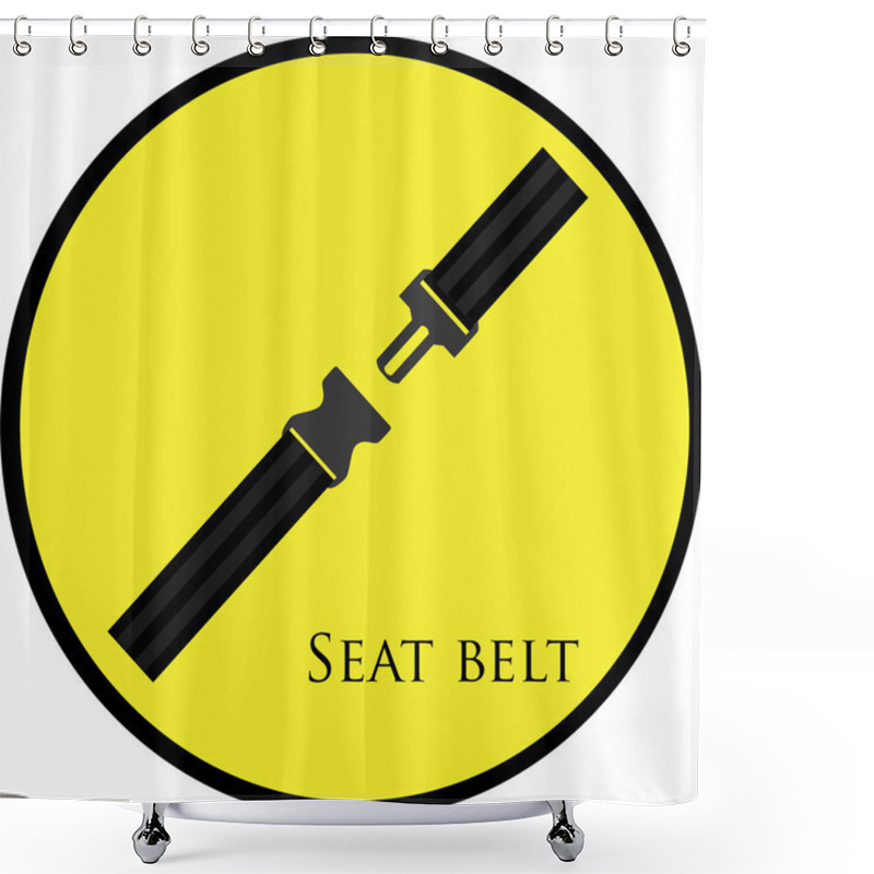 Personality  Seat Belt Shower Curtains