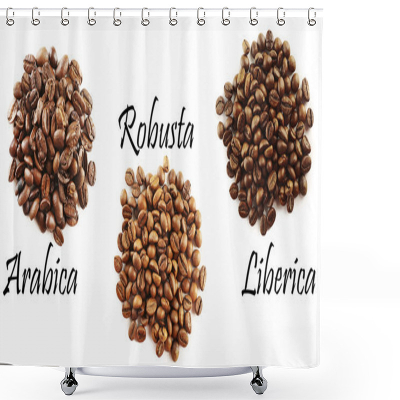 Personality  Different Coffee Beans Shower Curtains