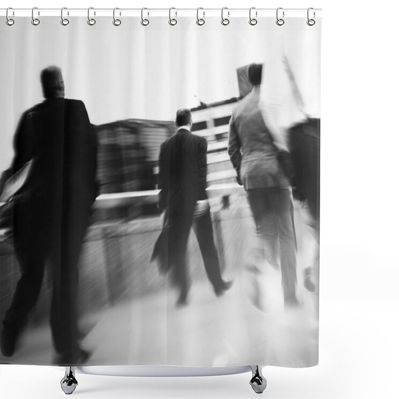 Personality  Business People Walking In City  Shower Curtains