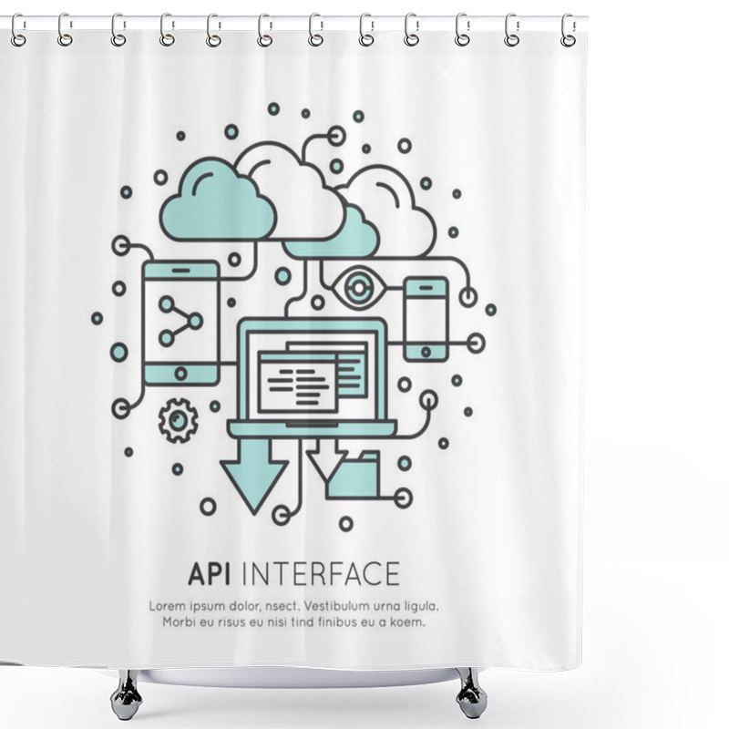 Personality  API Application Programming Interface Shower Curtains