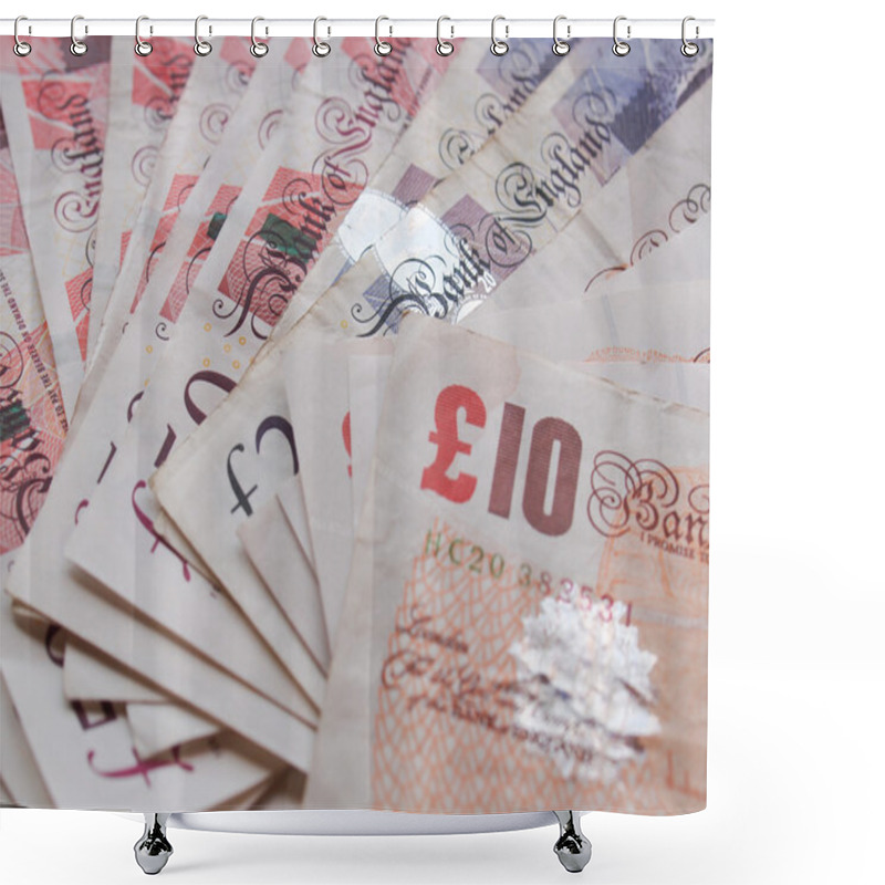 Personality  Pound Notes Shower Curtains