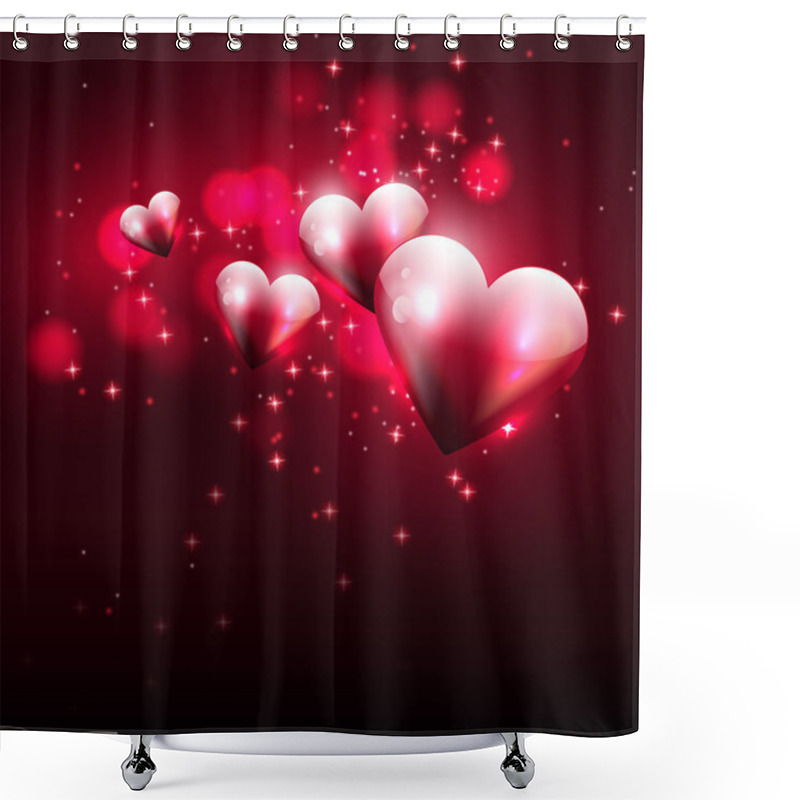 Personality  Valentine Background Shower Curtains