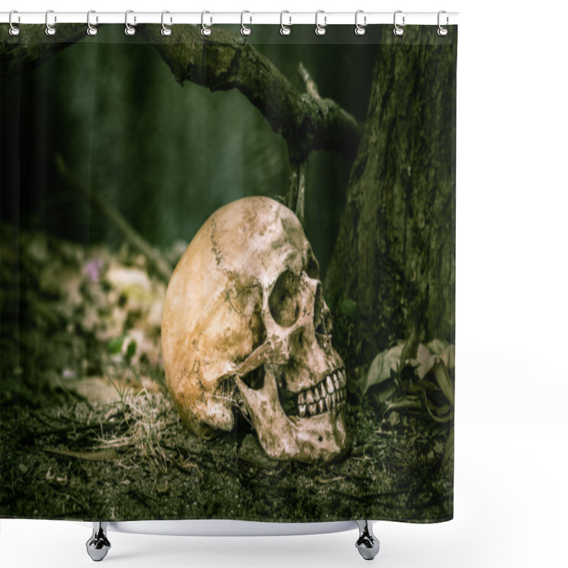 Personality  Still Life Skull Shower Curtains