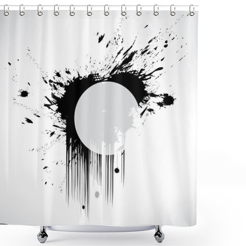 Personality  Splash On Abstract Background Shower Curtains