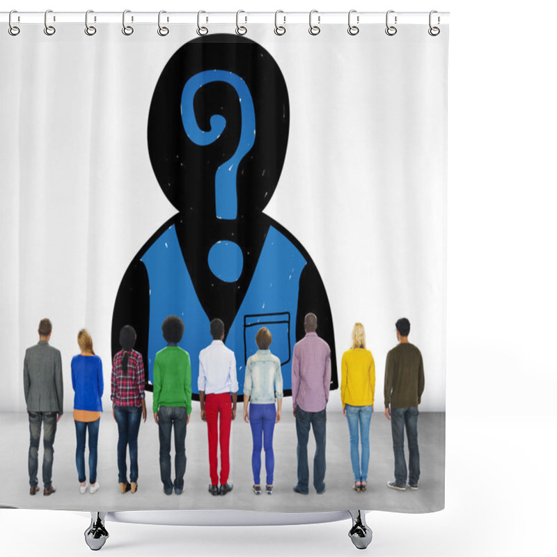 Personality  Hiring Searching Concept Shower Curtains