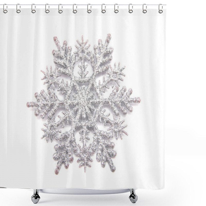 Personality  Natural Christmas Snowflake Shower Curtains