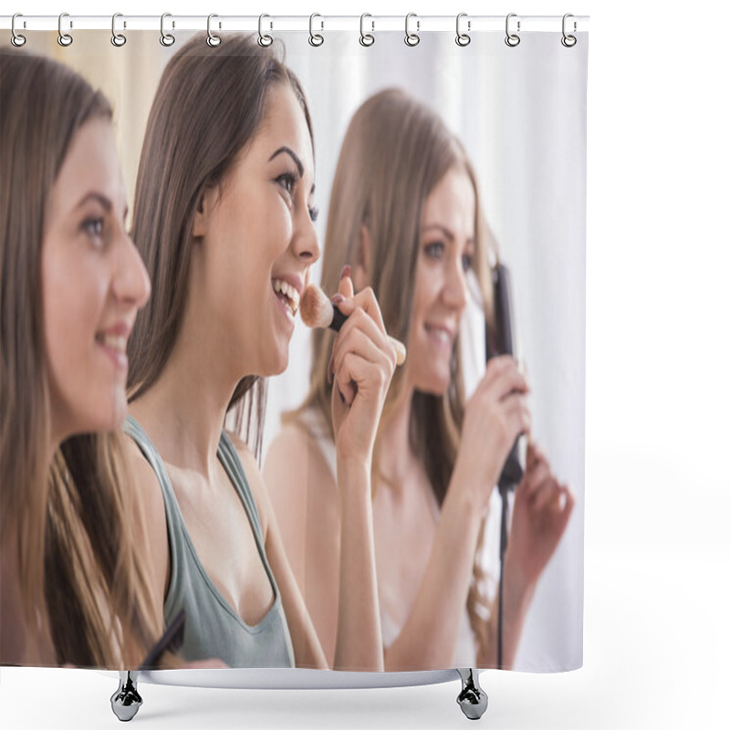 Personality  Girlfriends At Home Shower Curtains