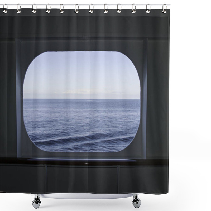 Personality  Cruise Ship Window Shower Curtains