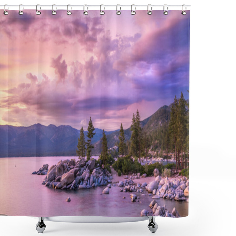 Personality  Lake Tahoe Sunset Shower Curtains