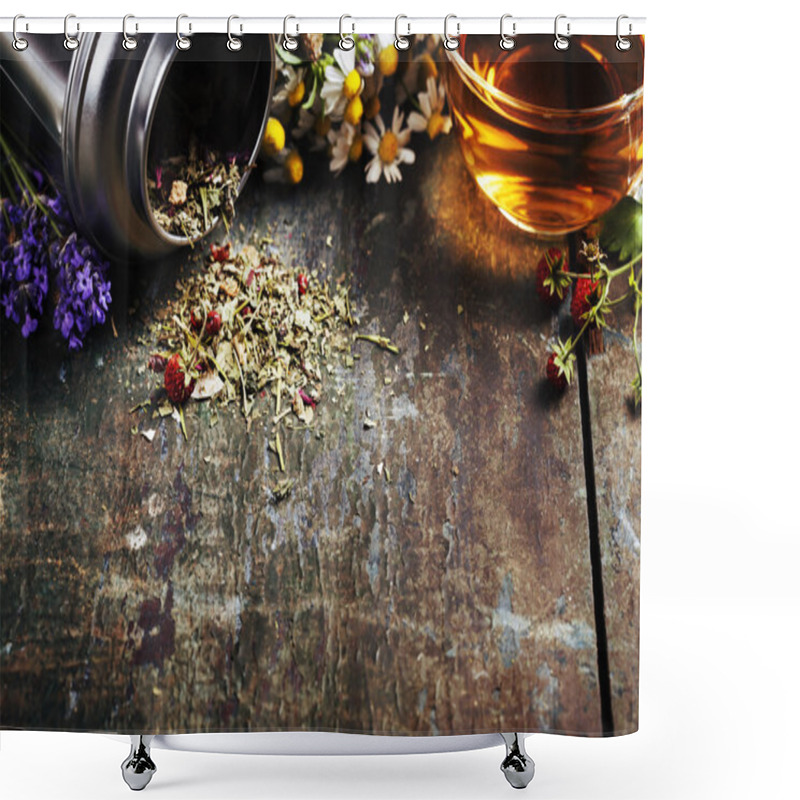 Personality  Herbal Tea Shower Curtains