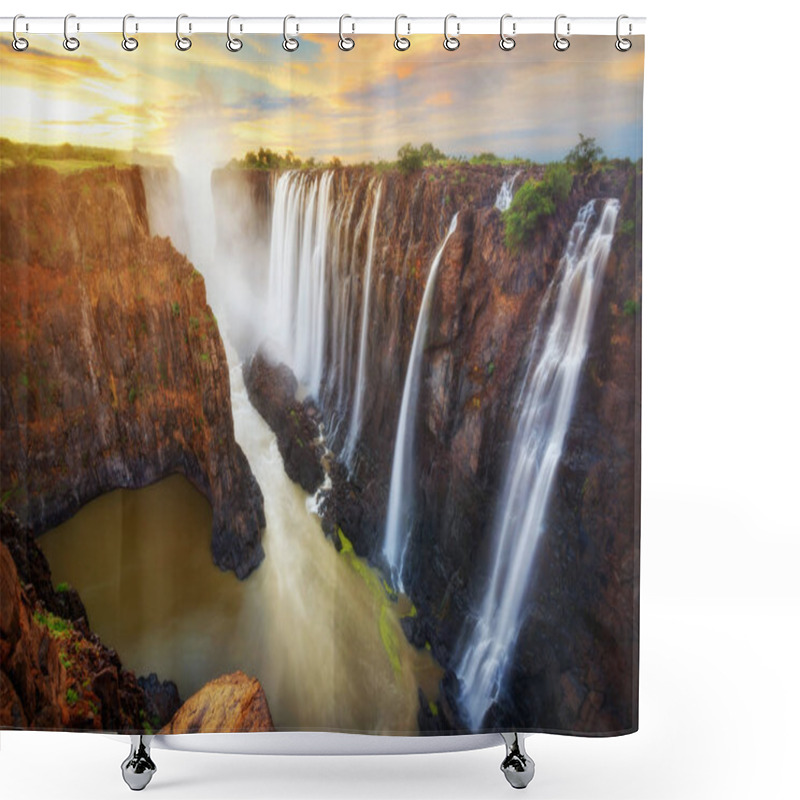 Personality  Victoria Falls In Zambia And Zimbabwe Shower Curtains