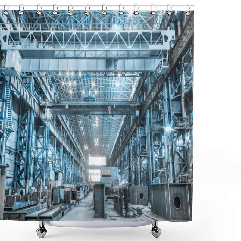 Personality  Machine Shop Of Metallurgical Works Shower Curtains