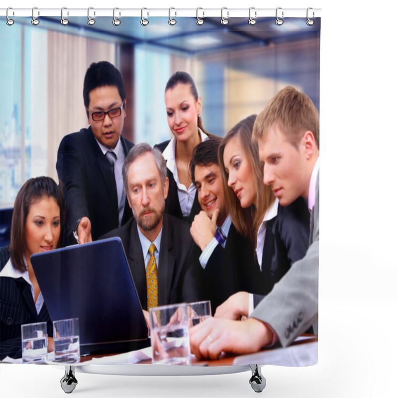 Personality  Business Team Shower Curtains