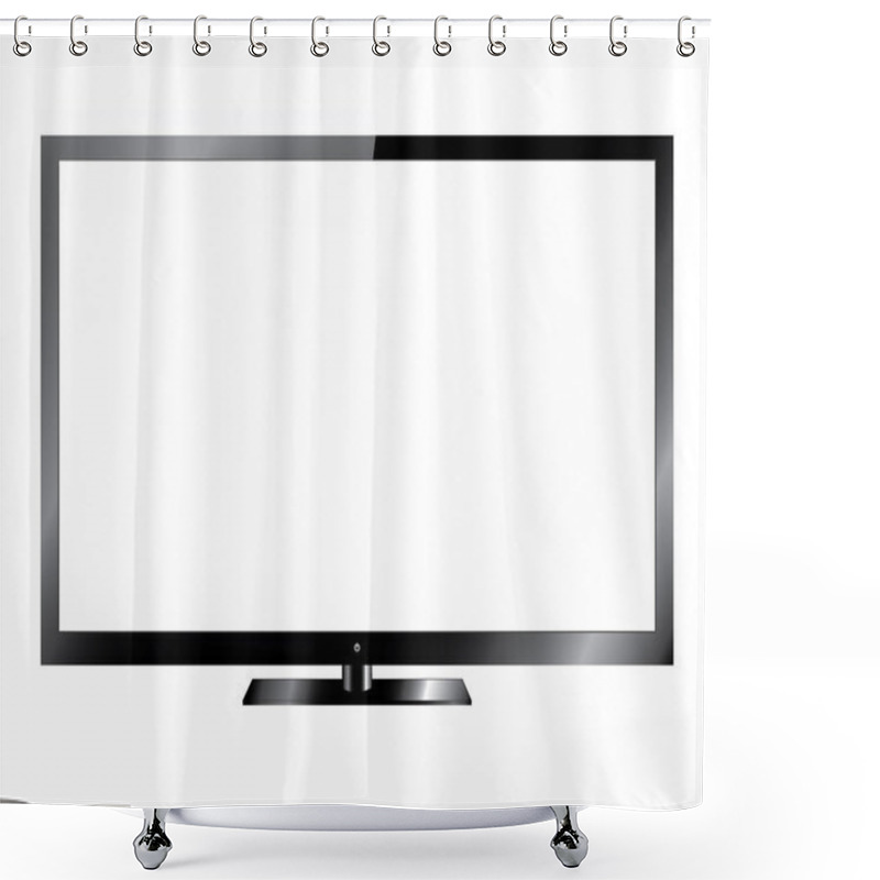 Personality  Silver Led Or Lcd TV Shower Curtains