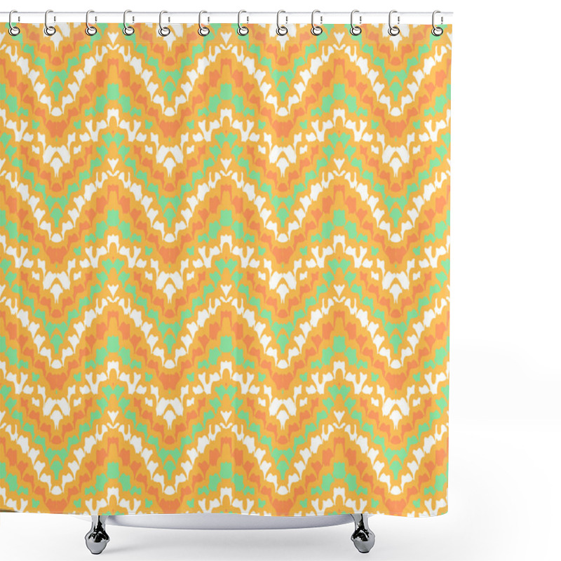 Personality  Chevron Zig Zag Geometric Pattern Shower Curtains