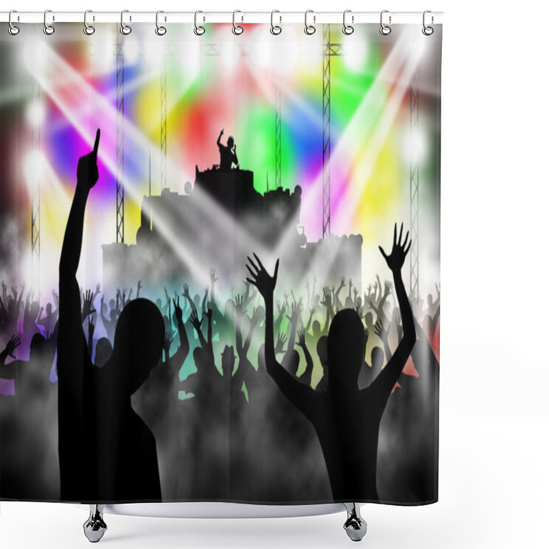 Personality  Dancing In Night Club Shower Curtains