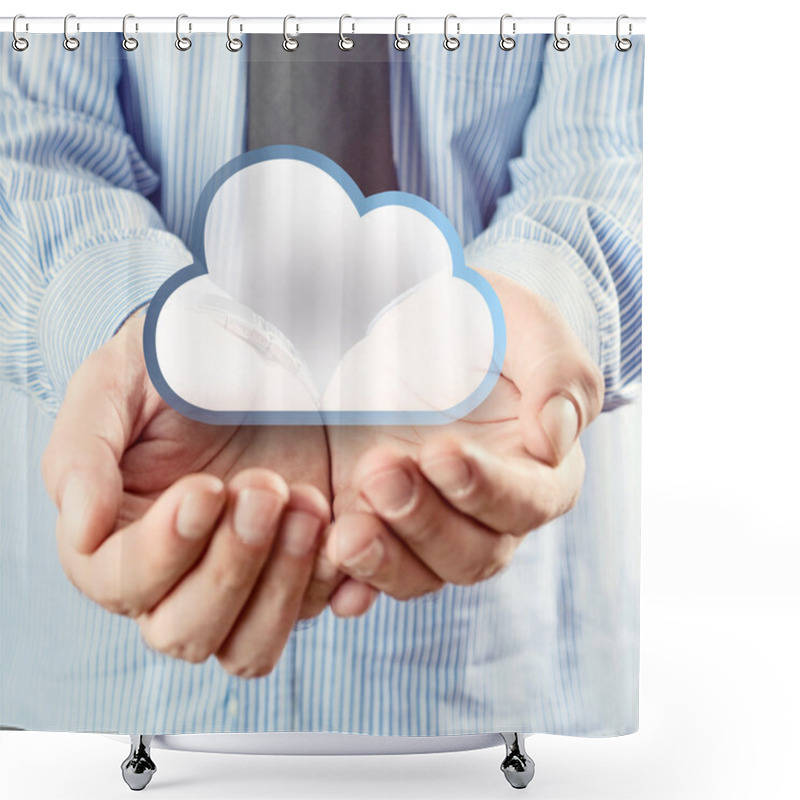 Personality  Cloud Computing Service Shower Curtains