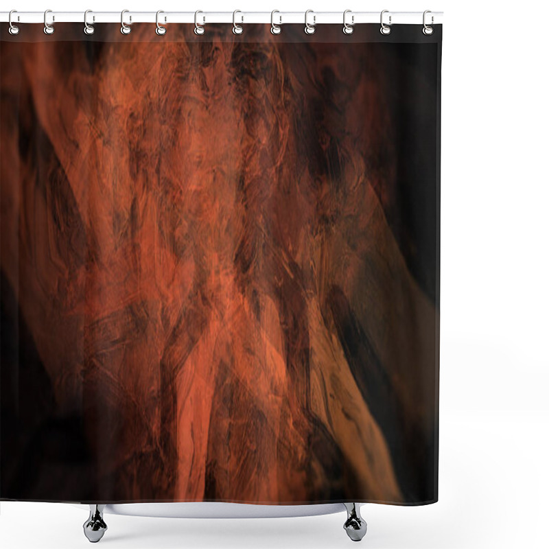 Personality  Abstract Geologic Rocks, Nature Texture Digital Painting  Shower Curtains