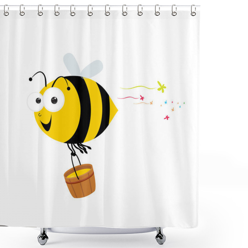 Personality  Bee And Honey Shower Curtains