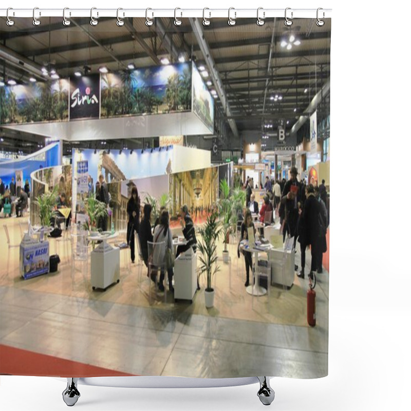 Personality  International Tourism Exchange Exhibition Shower Curtains