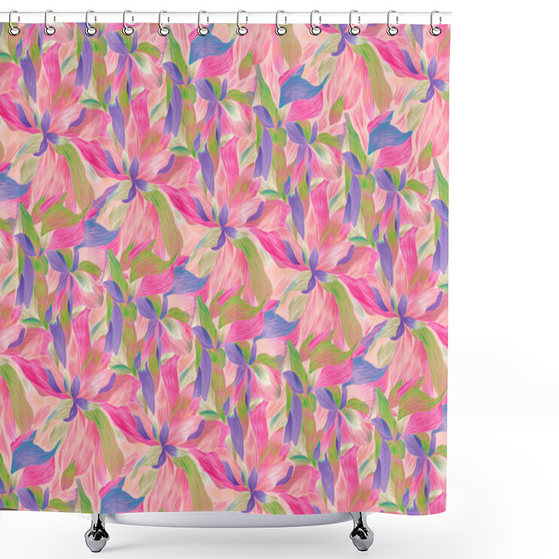 Personality  Textile Design And Digital Motif And Borders Shower Curtains