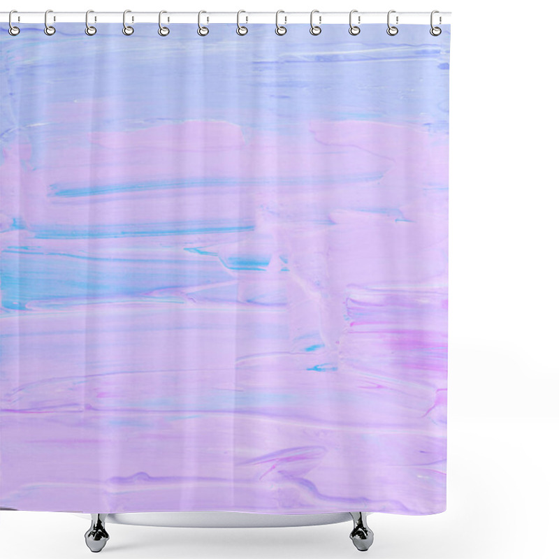 Personality  Abstract Painting In Soft Pastel Shades Of Lavender And Blue. Shower Curtains