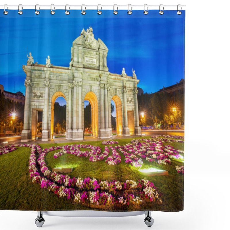 Personality  Puerta De Alcala, Madrid, Spain Shower Curtains