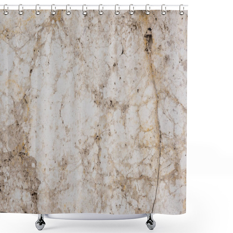 Personality  Stone Wall With Cracks Light Texture Background Shower Curtains