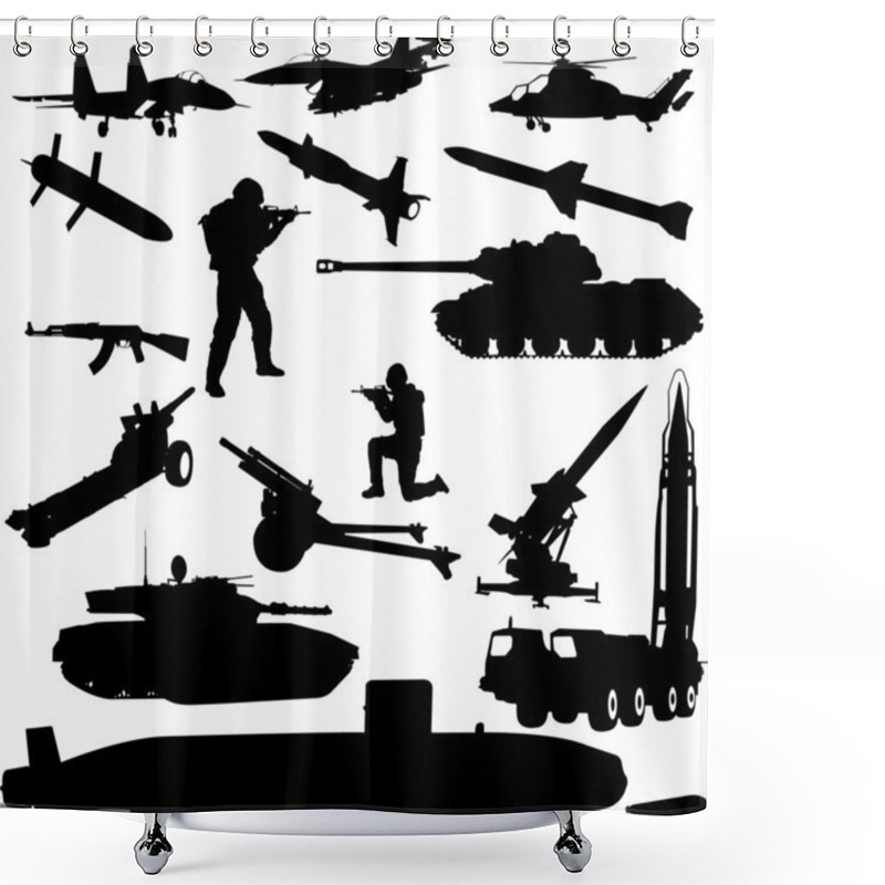 Personality  Military Shower Curtains