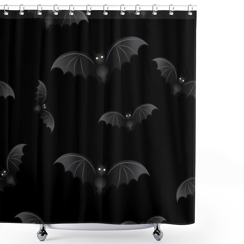 Personality  Halloween Background Bats Shower Curtains