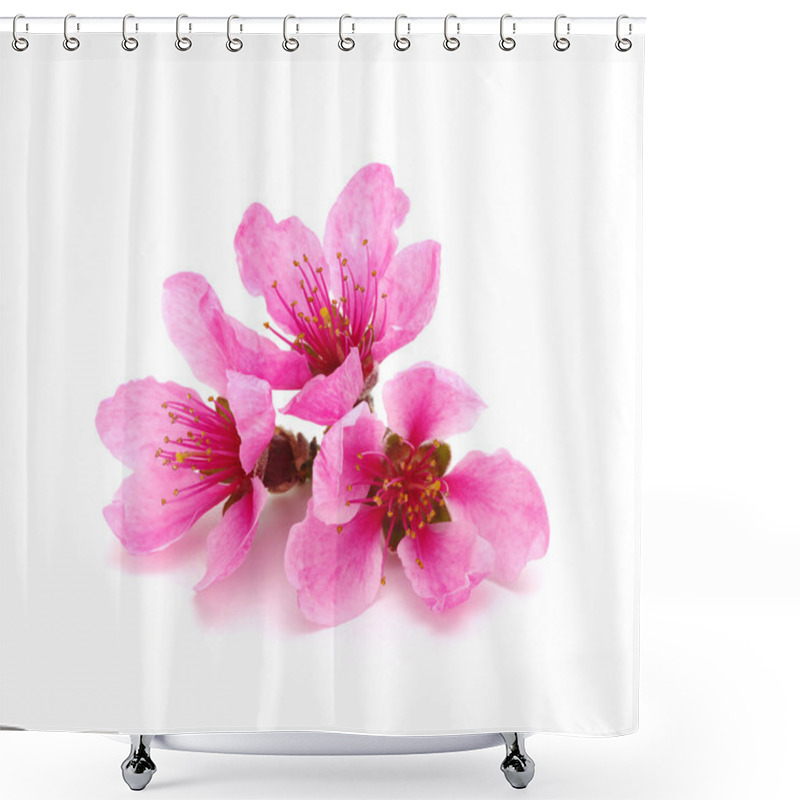 Personality  Flower Isolated On White Shower Curtains