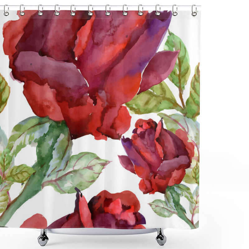 Personality  Beautiful Summer Flowers Pattern Shower Curtains