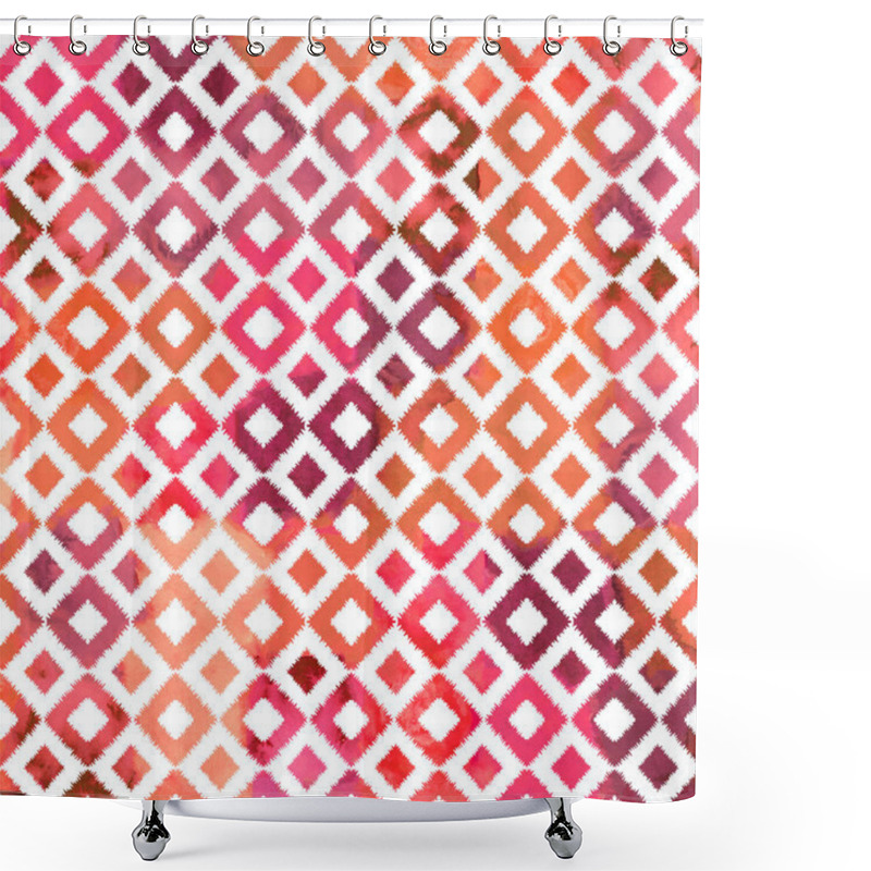 Personality  Geometry Modern Repeat Pattern With Textures Shower Curtains