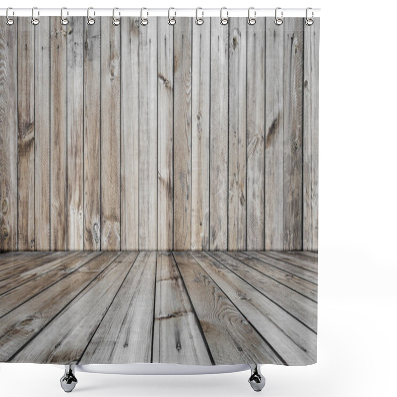 Personality  Old Wooden Background Shower Curtains